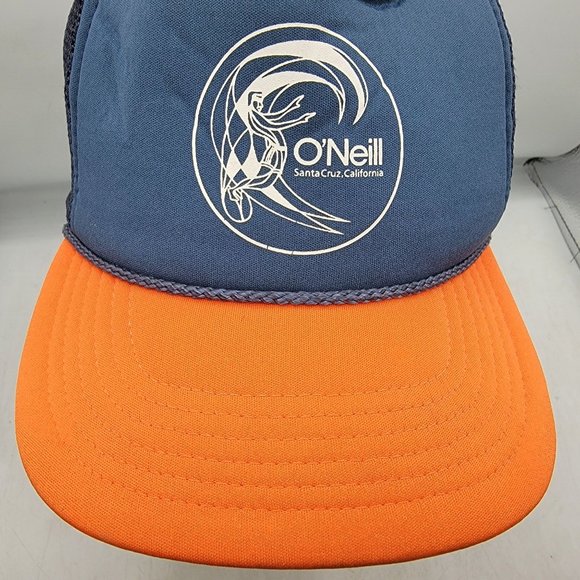 ONeill Adults Blue Orange Truck Hat Mesh Back Breathable Outdoors Casual - Picture 5 of 9